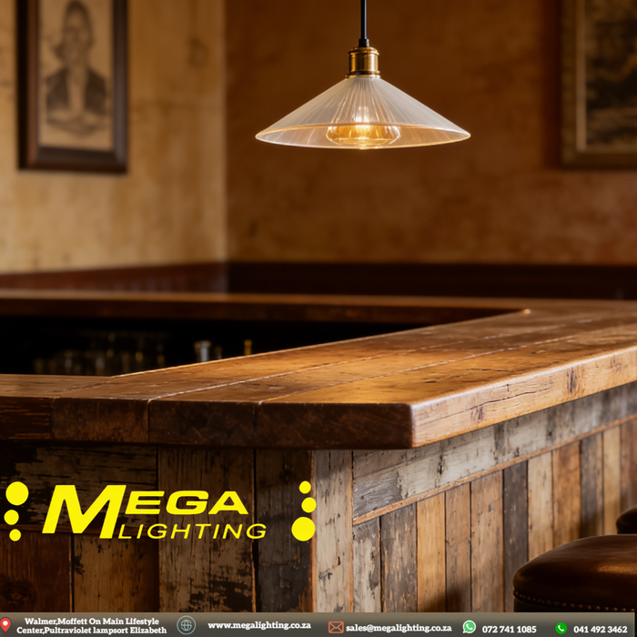 vintage-flared-glass-pendant-light-black-brass-industrial-south-africa