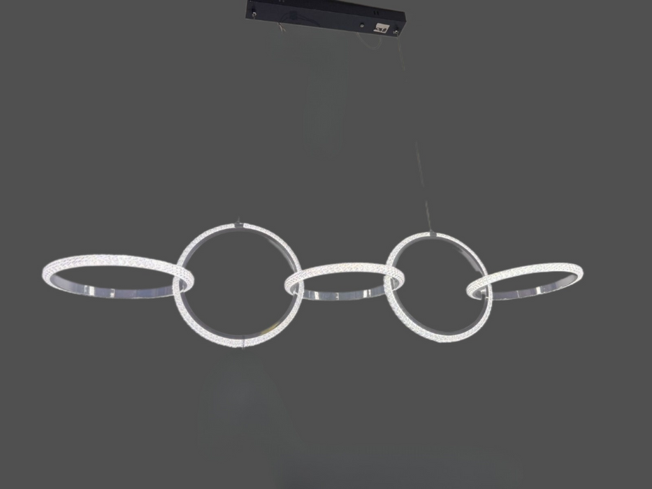 Nordic Light Luxury Restaurant Circular Pendant Lamp Designer Collar Customization Villa Modern LED Pendant Lamp