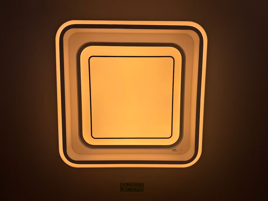 Adjustable Color Modern Geometric LED Flush Ceiling Light