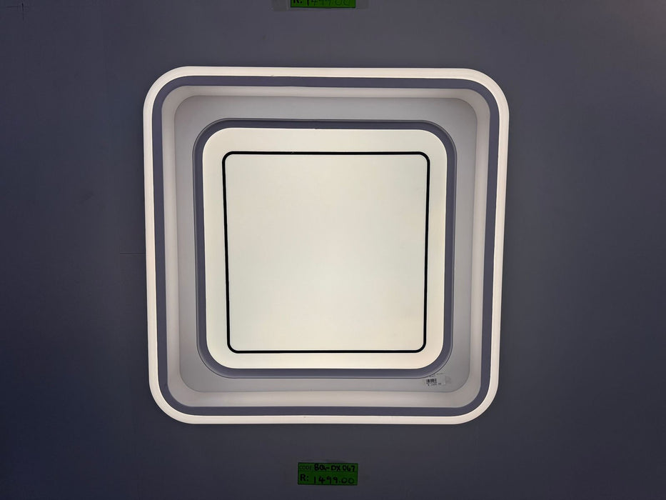 Adjustable Color Modern Geometric LED Flush Ceiling Light