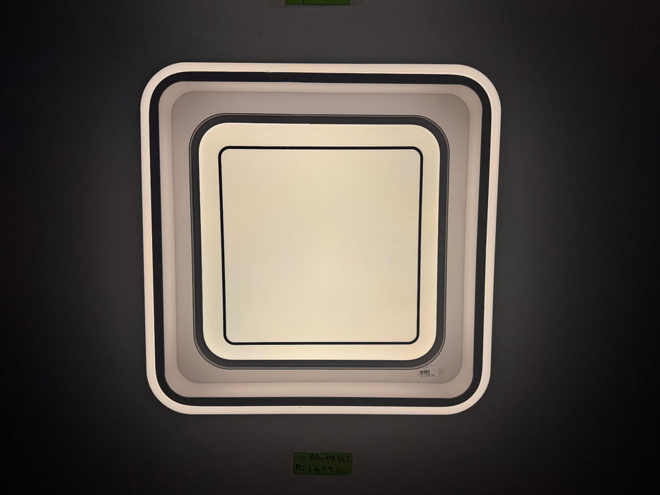 Adjustable Color Modern Geometric LED Flush Ceiling Light