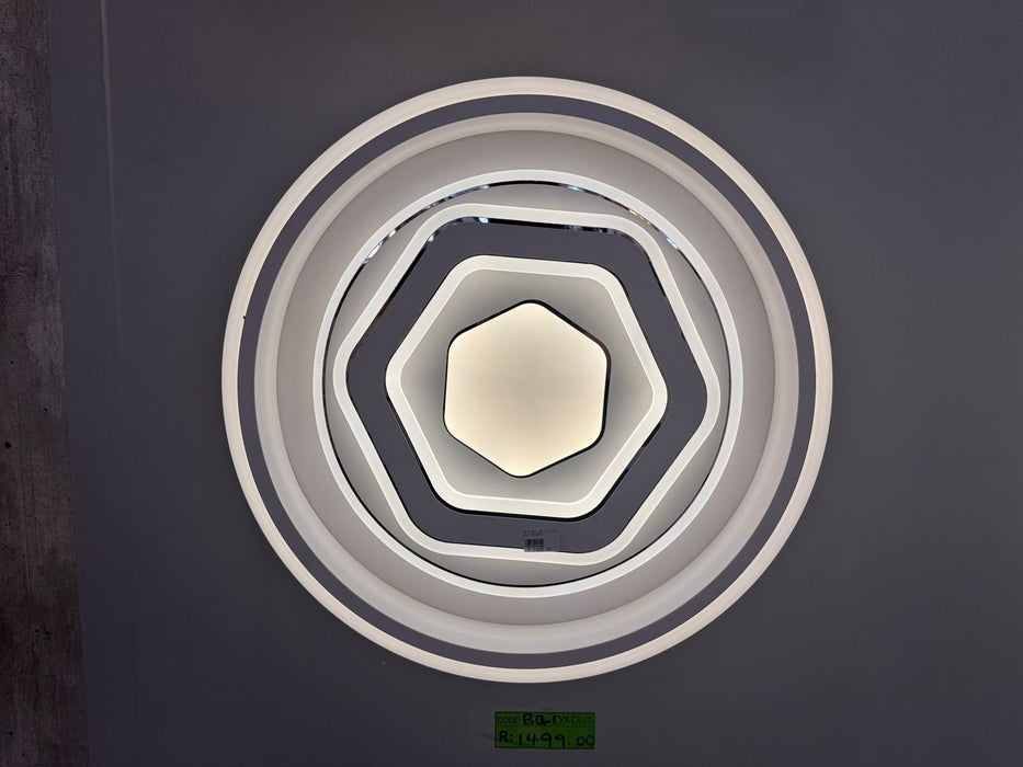3-Color Modern Geometric LED Flush Ceiling Light