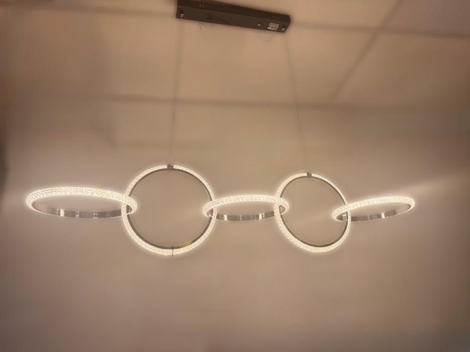 Nordic Light Luxury Restaurant Circular Pendant Lamp Designer Collar Customization Villa Modern LED Pendant Lamp