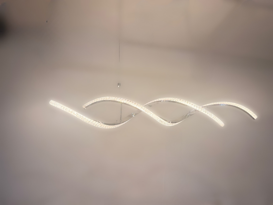 Modern Home Restaurant LED Pendant Light Simple Black Gold Aluminum Indoor Chandelier