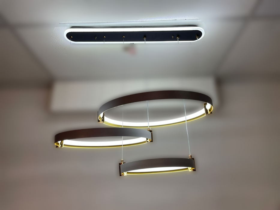 Retail Living Room Circular Pendant Light Dining Room Bedroom Chandelier