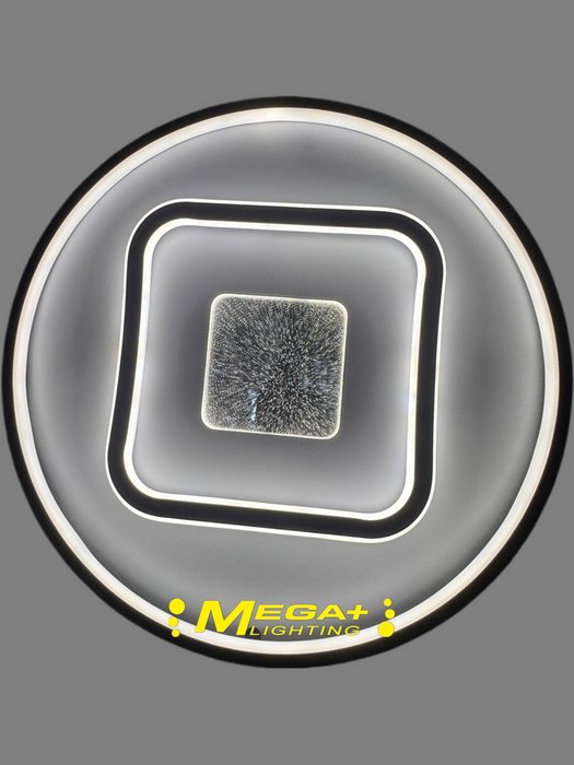 3-Color Modern Geometric LED Flush Ceiling Light