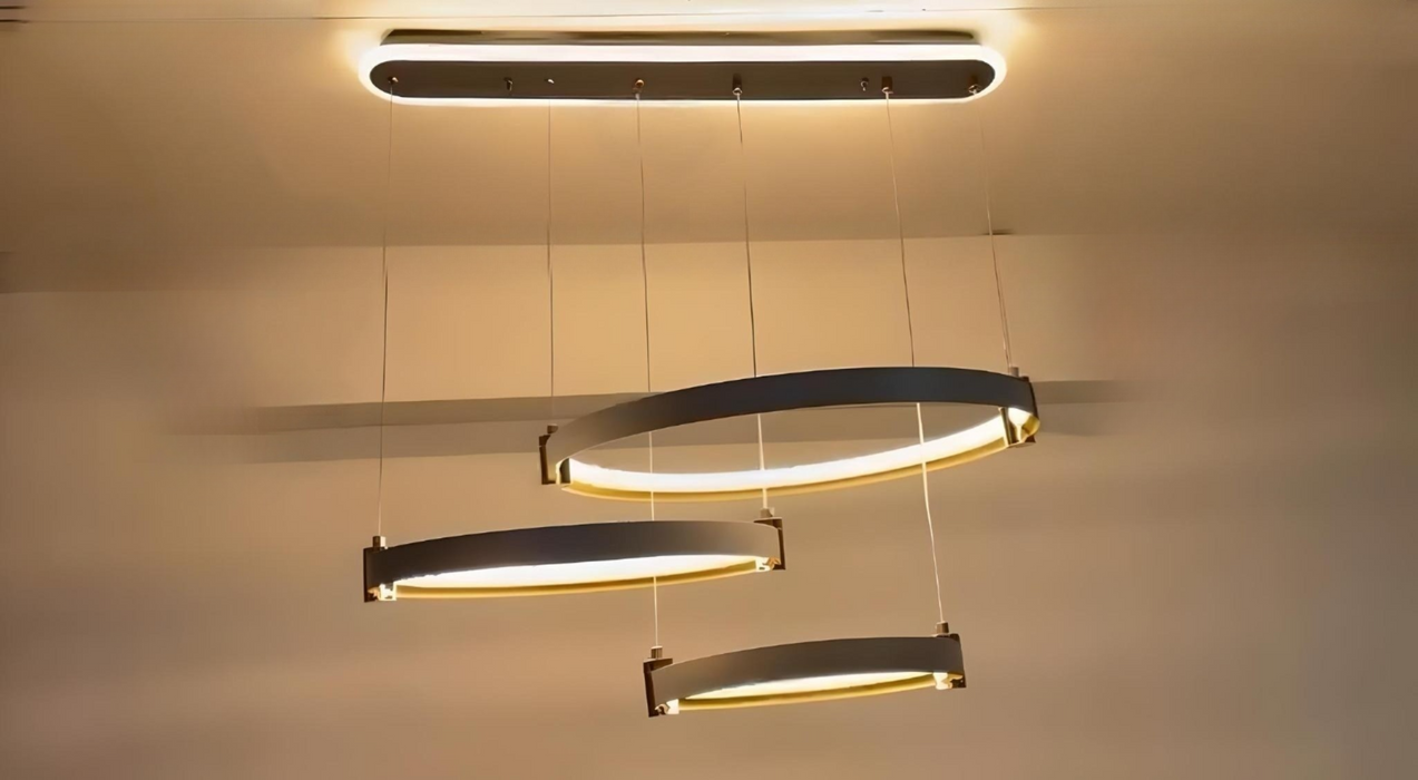 Retail Living Room Circular Pendant Light Dining Room Bedroom Chandelier