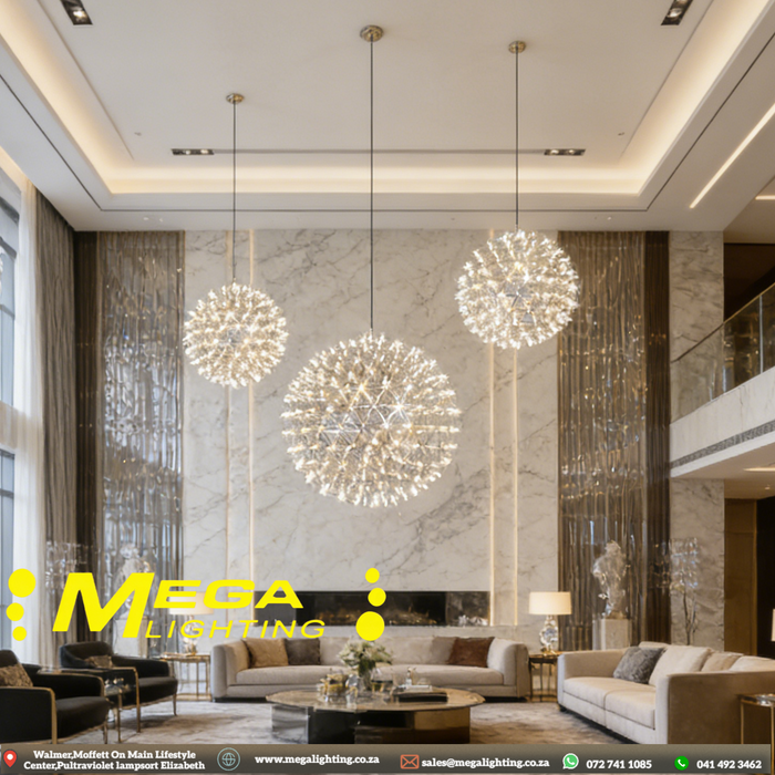 chrome-sparkle-ceiling-lights-chandeliers-firework-mall-hotel-lobby-spark-ball-globe-chandelier-pendant-lamp-stair-pendant-light-500mm-mega-lighting-south-africa