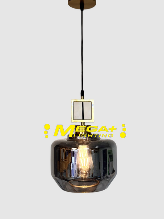 Modern luxury metal chandelier Nordic creative LED glass pendant lamp living room dining room bedside simple small pendant lamp