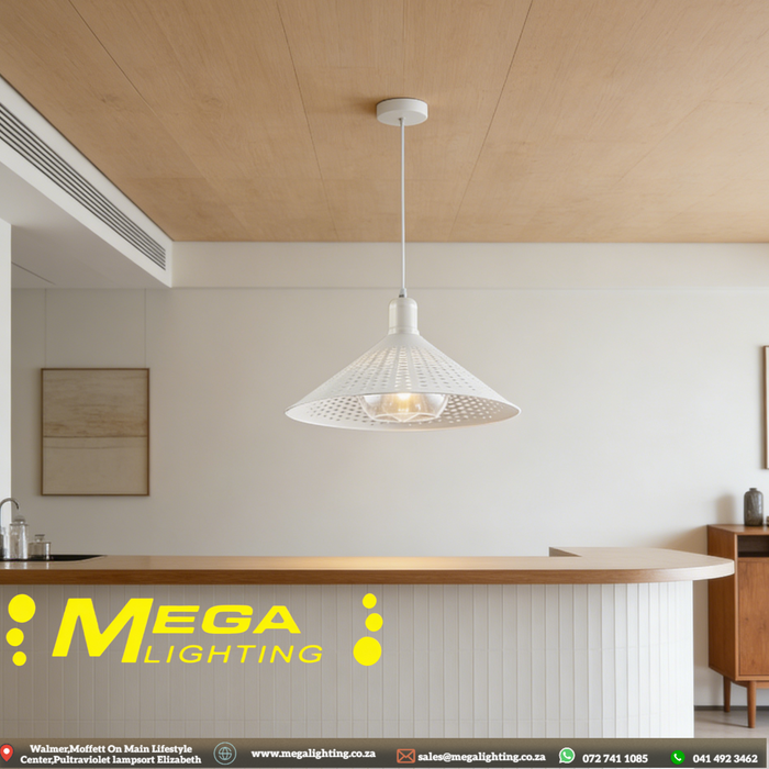 industrial-perforated-metal-pendant-light-black-white-retro-cone-south-africa