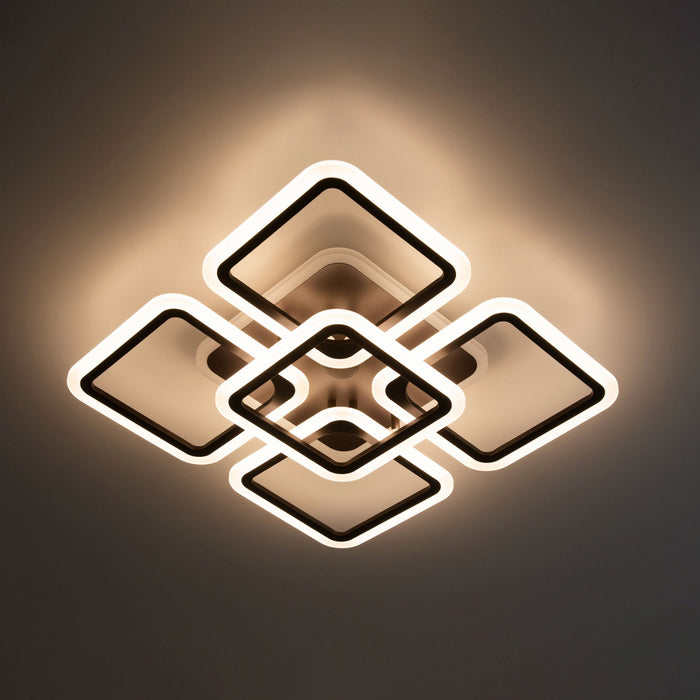 Flowered Light LED Chandelier Bright Postmodern Flower Shape Ceiling Lamp Indoor Nordic Modern Style Creative LED Celling Light