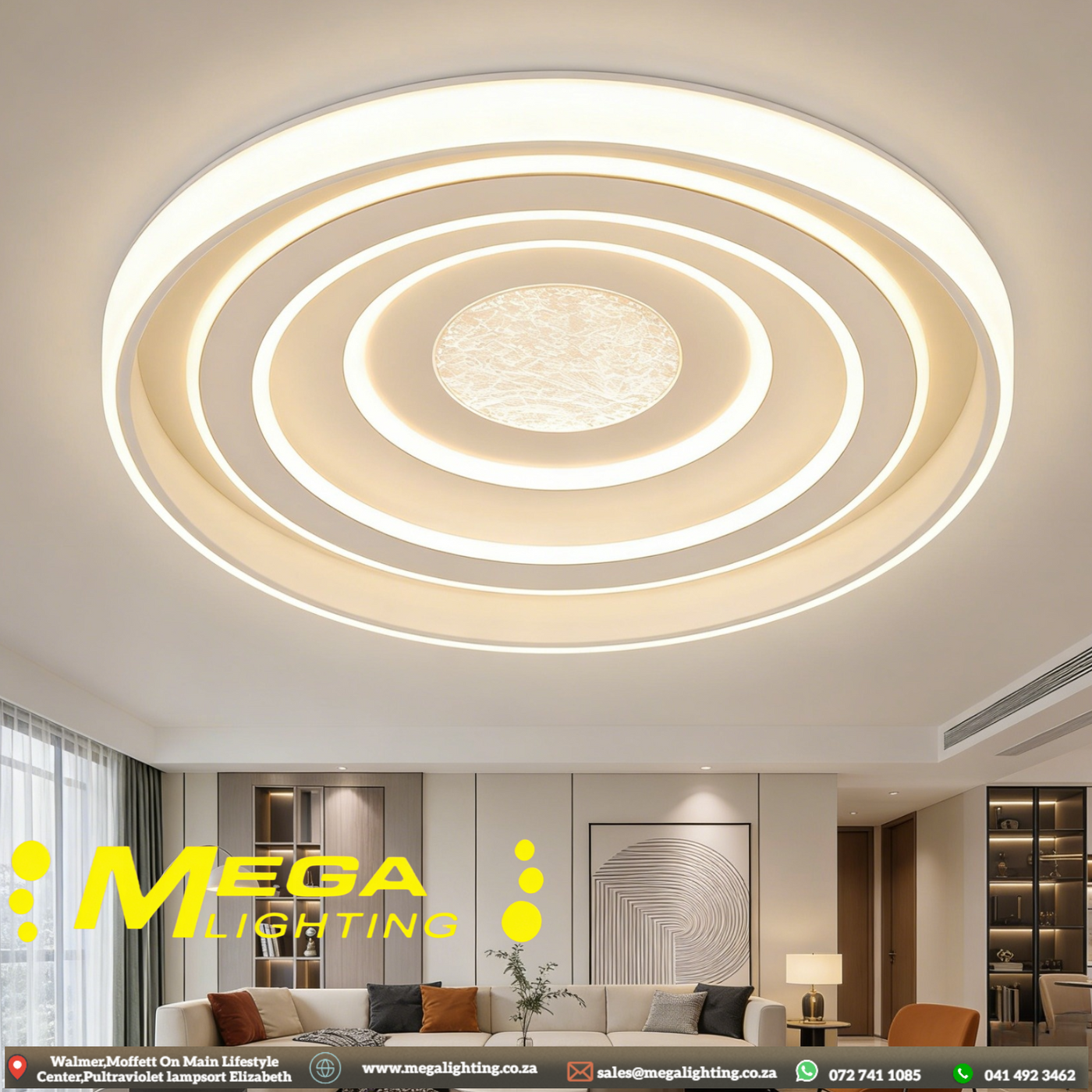 Modern Slim LED Ceiling Light – Smart Dimming & Remote Control | South ...