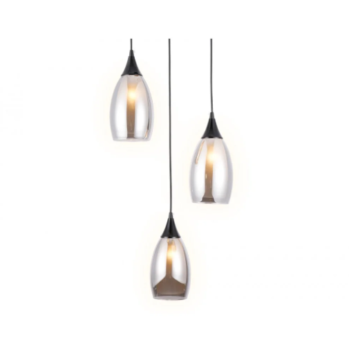 pendant-ambrella-light-bk-sm-black-smoky-3xe14-hanging-lamp-mega-lighting-south-africa