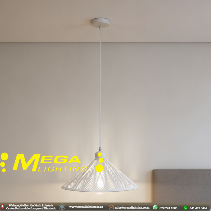 perforated-cone-metal-pendant-light-black-white-industrial-south-africa