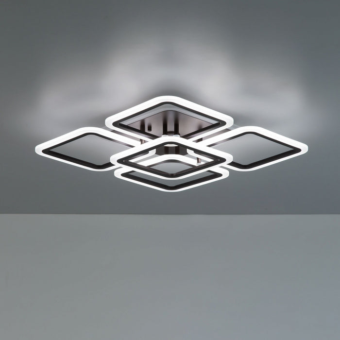 Flowered Light LED Chandelier Bright Postmodern Flower Shape Ceiling Lamp Indoor Nordic Modern Style Creative LED Celling Light