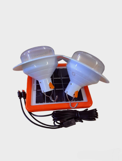 2X Solar Charged UFO Lights with Mini Solar panel