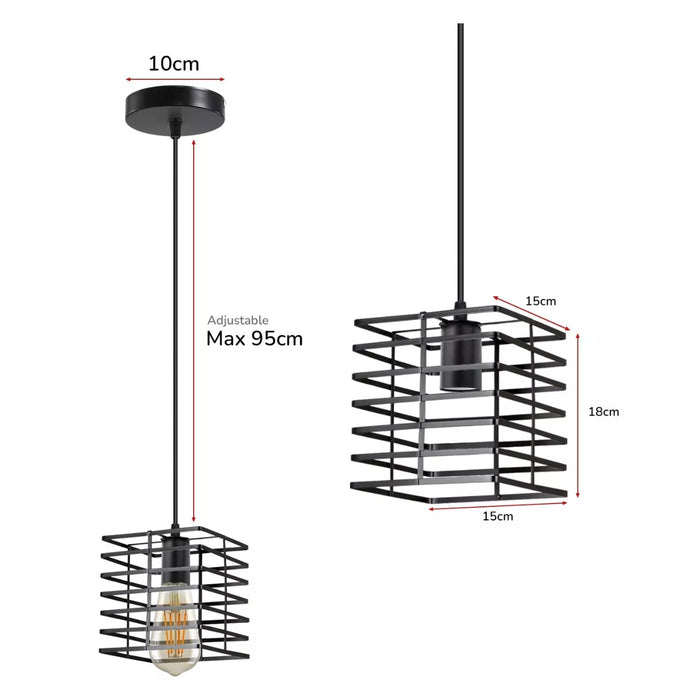 vintage-industrial-black-metal-wire-cage-ceiling-pendant-light-south-africa