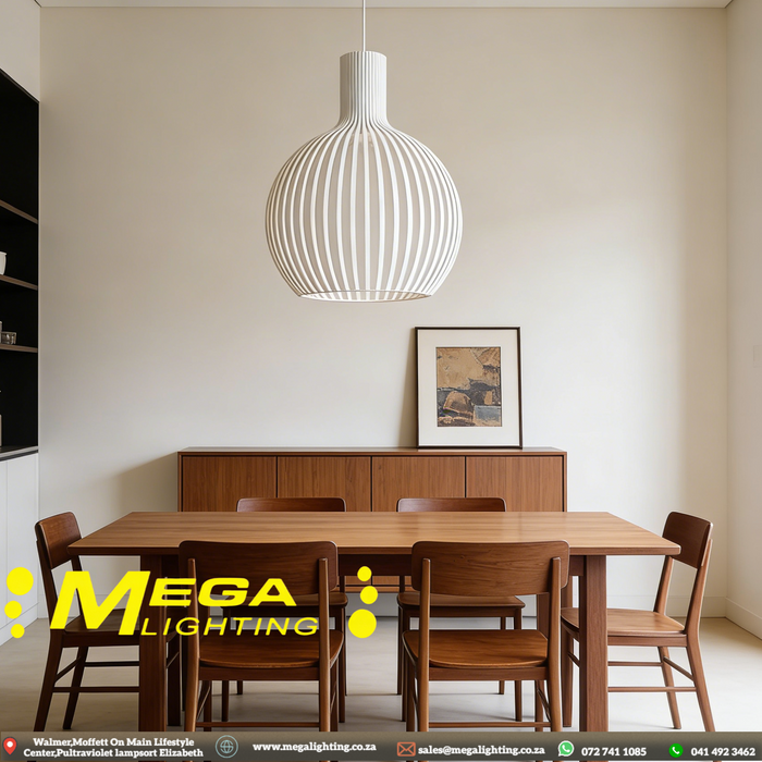 white-black-modern-metal-cage-pendant-light-38cm-kitchen-chandelier-mega-lighting-south-africa
