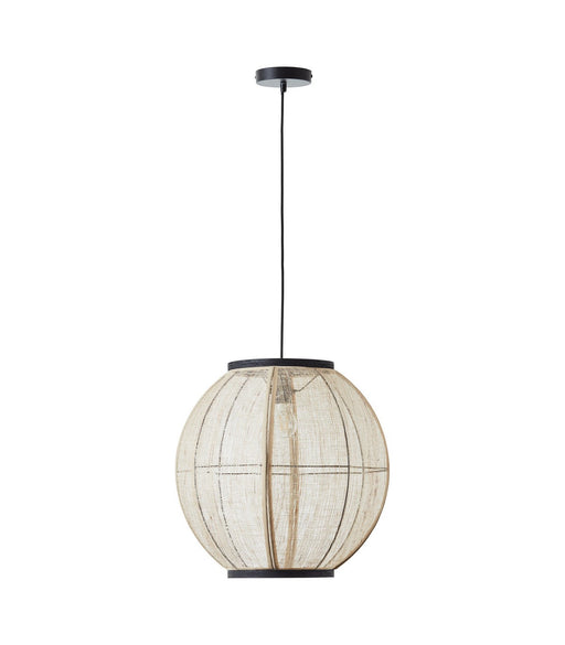 zaire-globe-pendant-ceiling-lamp-natural-linen-matt-black-mega-lighting-south-africa