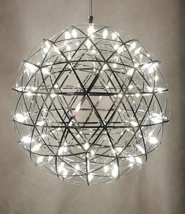 Modern brief Loft spark ball LED Pendant Light fixture 6500k Firework Ball stainless steel pendant light
