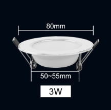 7w led downlight 6500k 50-55mm