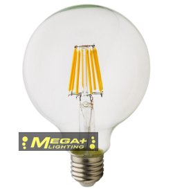 Led Filament Bulb G125 Big Global light bulb 4W 6W E27