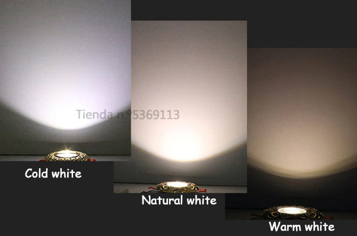 LED Downlight Colorful Panel Light RGB 3W 110V 220V