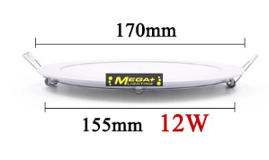 3W 6W 9W 12W 18W 24W  round led panel light