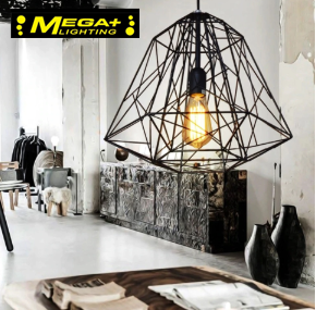 Iron Cage Industrial Pendant Light Bar