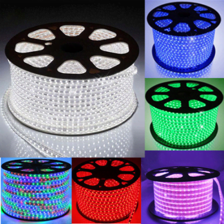 220V Waterproof Led Strip 5050  Red  Blue. Green Multicolour.