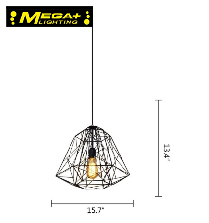 Iron Cage Industrial Pendant Light Bar