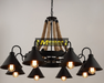 Black Painted Hemp Rope Pendant Light for Bar Cafe Dining RoomBlack Painted Hemp Rope Pendant Light for Bar Cafe Dining Room