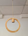 Hanging Round Wood Pendant Light