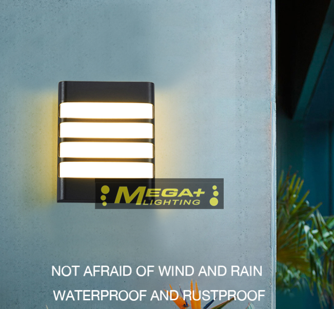 18W Plastic Waterproof Porch LED Wall Lamp Garden Light