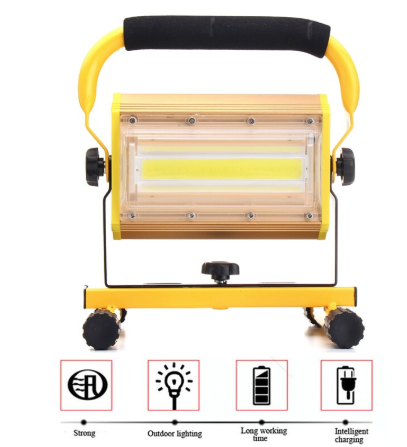 Portable 100w Rechargeable Floodlight LED Spotlight