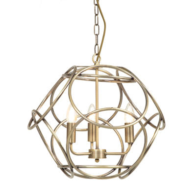 Golden Pendant Living Room Lamp.