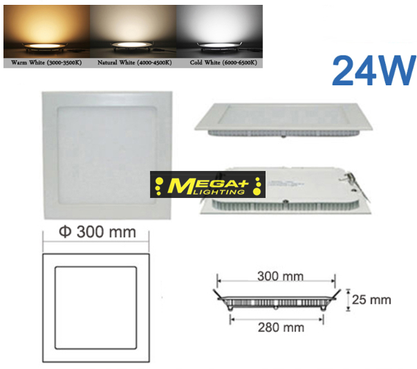 3W 6W 9W 12W 18W 24W LED downlight Square led panel light