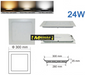 3W 6W 9W 12W 18W 24W LED downlight Square led panel light