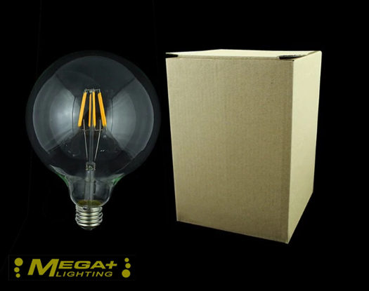 Led Filament Bulb G125 Big Global light bulb 4W 6W E27