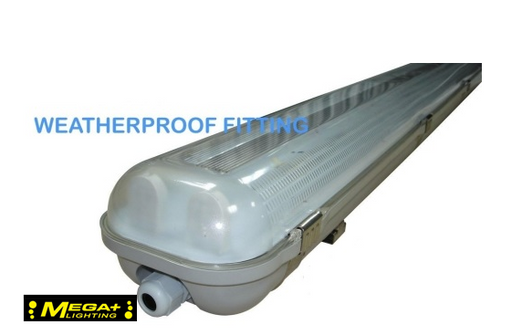 T8 LED Fluorescent Tube Fittings Weatherproof Double