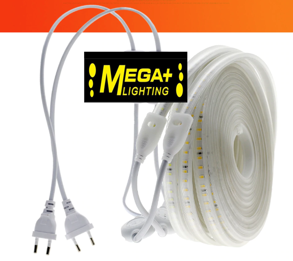220V LED Strip 2835 High Brightness IP65 Waterproof Flexible