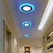 Blue+White Round LED Panel Downlight 6W 9W 16W 24W Double LED Panel Lights.