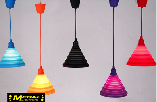 Modern Pendant Lamps Bar3 Colors Silicone E27