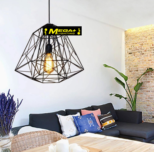 Iron Cage Industrial Pendant Light Bar