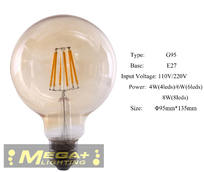 E27 220V Antique Vintage Retro Edison Light  4W LED Bulb