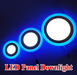 Blue+White Round LED Panel Downlight 6W 9W 16W 24W Double LED Panel Lights.