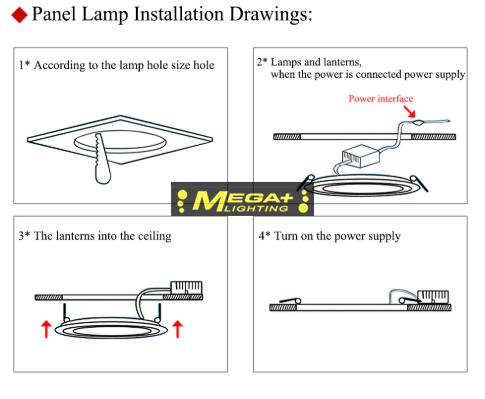 3W 6W 9W 12W 18W 24W  round led panel light