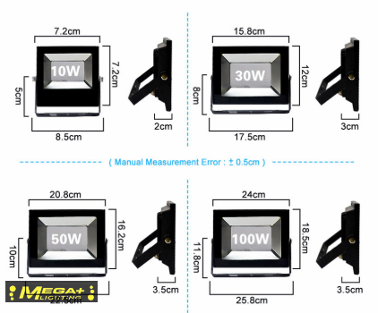 10W 30W 50W Reflector LED Flood Light Waterproof IP66