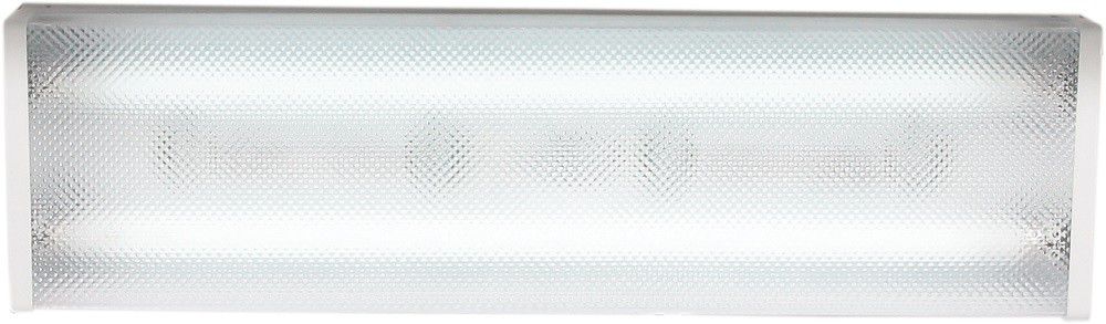 Fluorescent Light Fixture With Grid