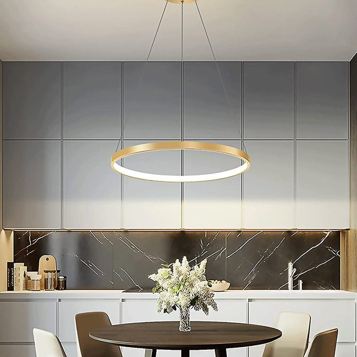 Led ring pendant light store